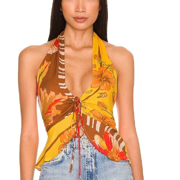Free People Hot Tropics Tank Mango Combo - Picture 5 of 7
